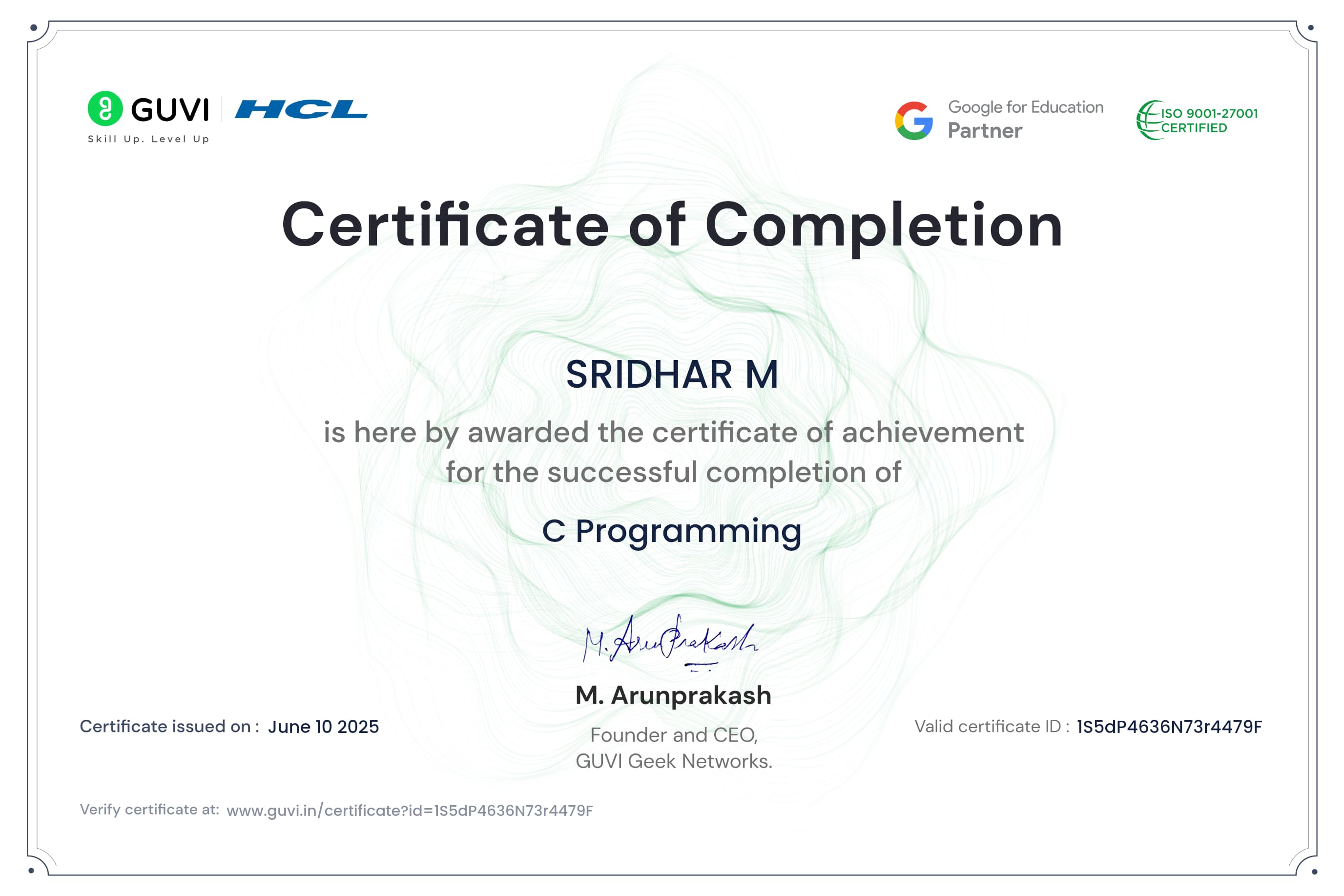 Web Development Certificate